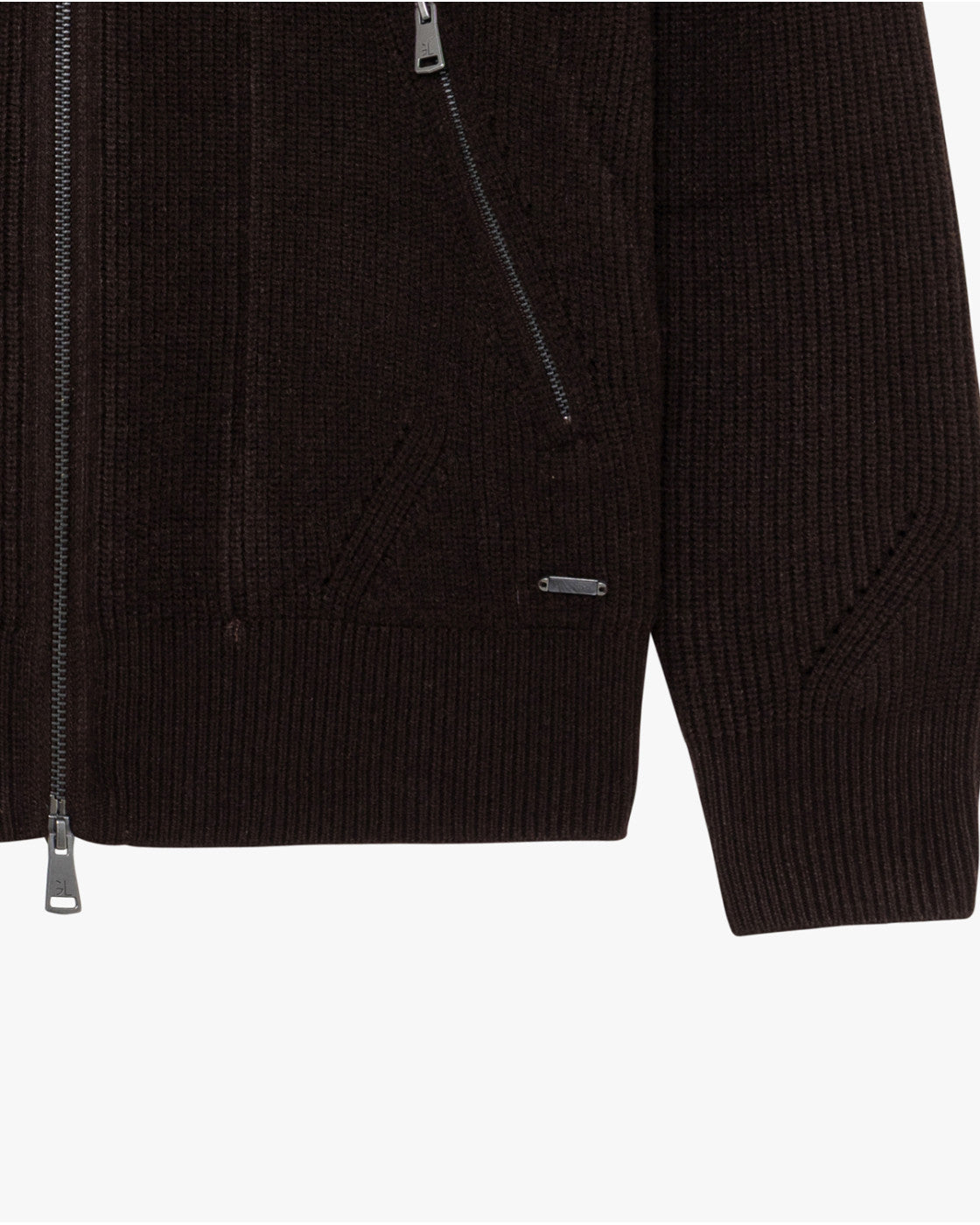 Cardigan Moro in maglia con zip GIANNI LUPO