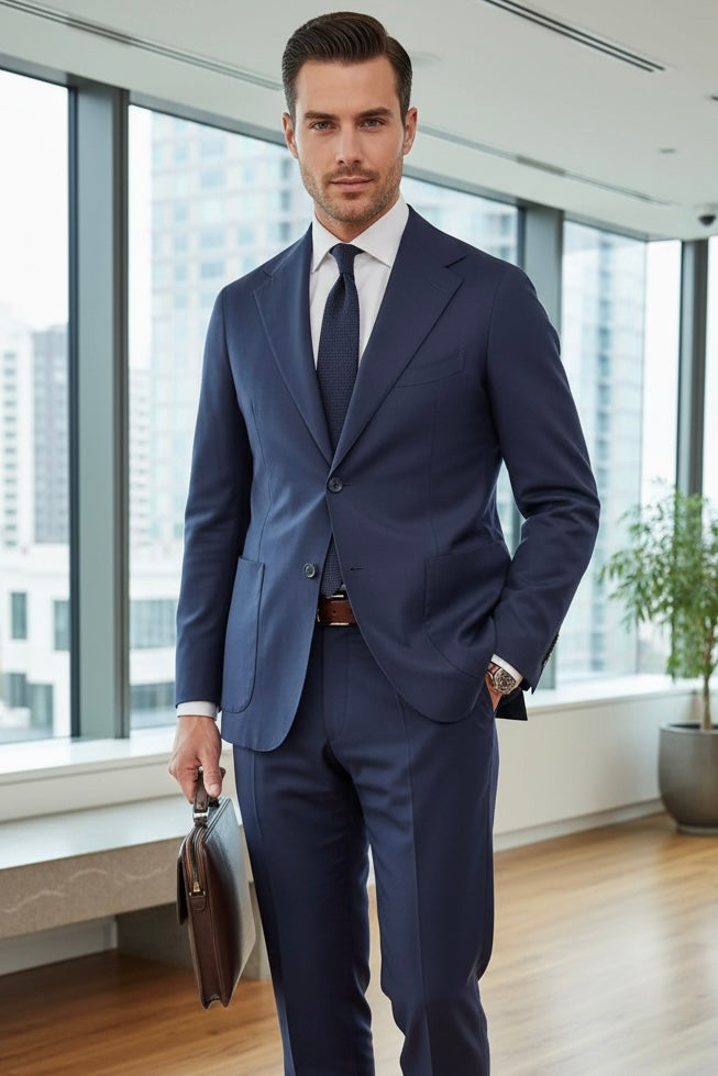 ABITO SARTORIALE DROP BLU FRESCO LANA