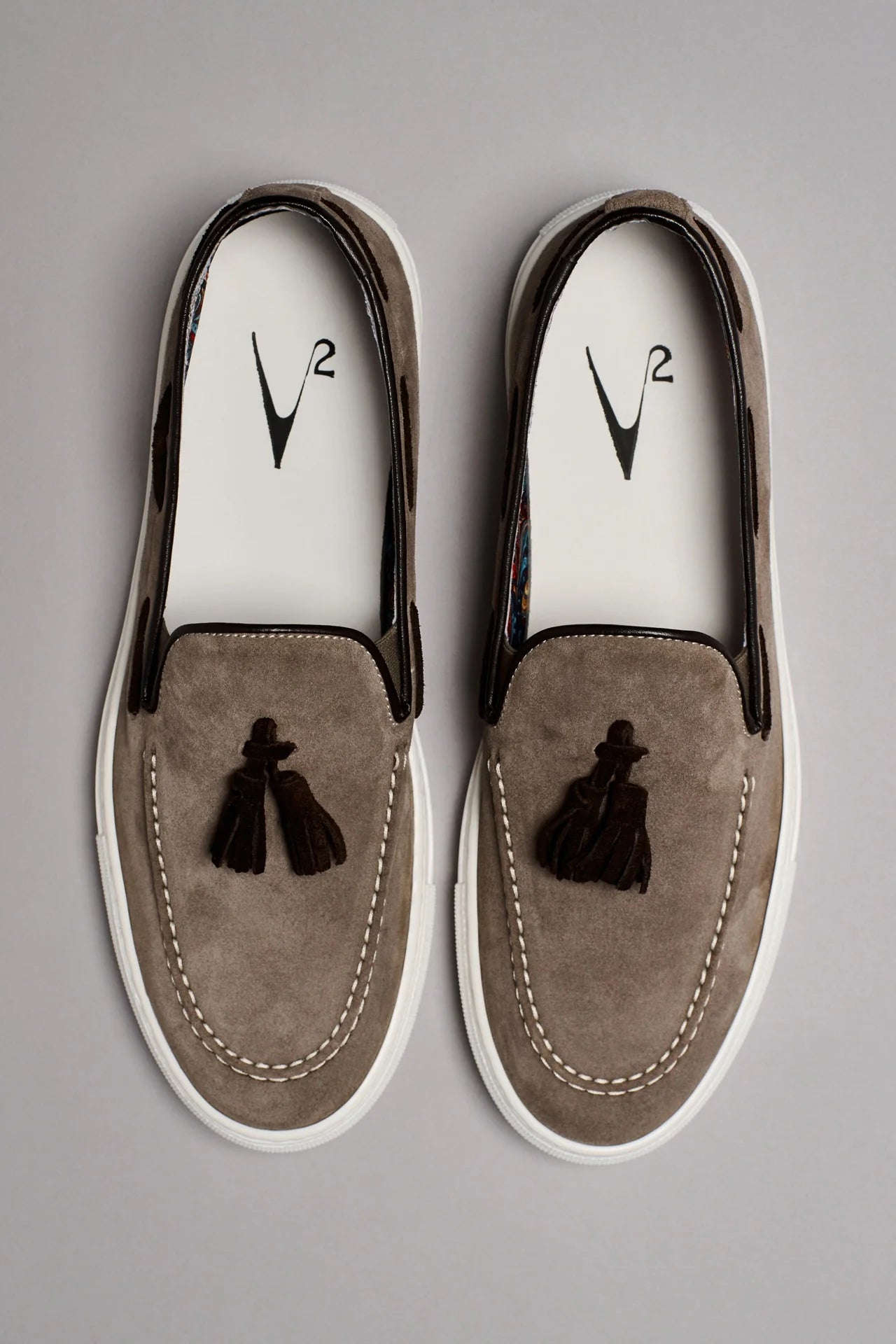 SANTORINI - MOCASSINO CON NAPPINE TORTORA