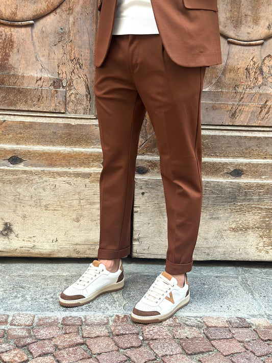 PANTALONE ABITO MARRONE PUNTO ROMA TELAMIRA