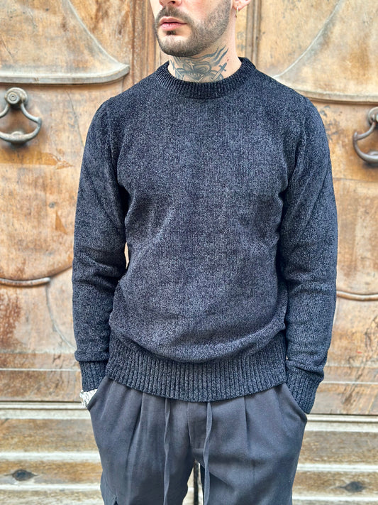 MAGLIA CINIGLIA NERO TELAMIRA