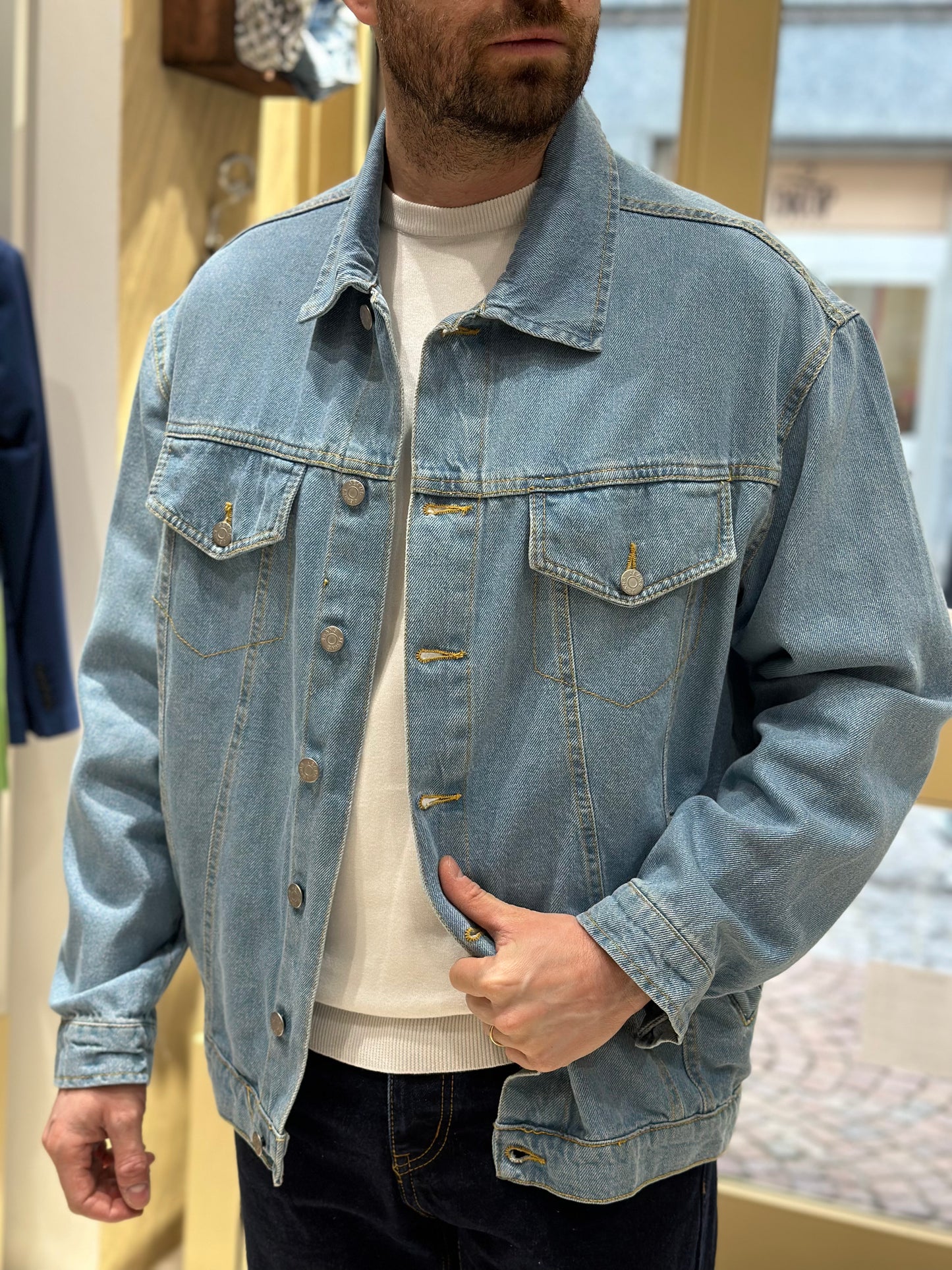 Giacca di jeans over