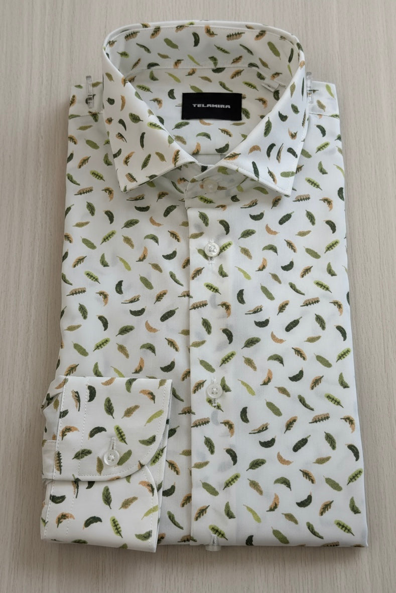 CAMICIA FANTASIA PIUME TELAMIRA