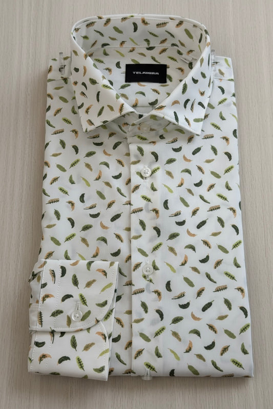 CAMICIA FANTASIA PIUME TELAMIRA