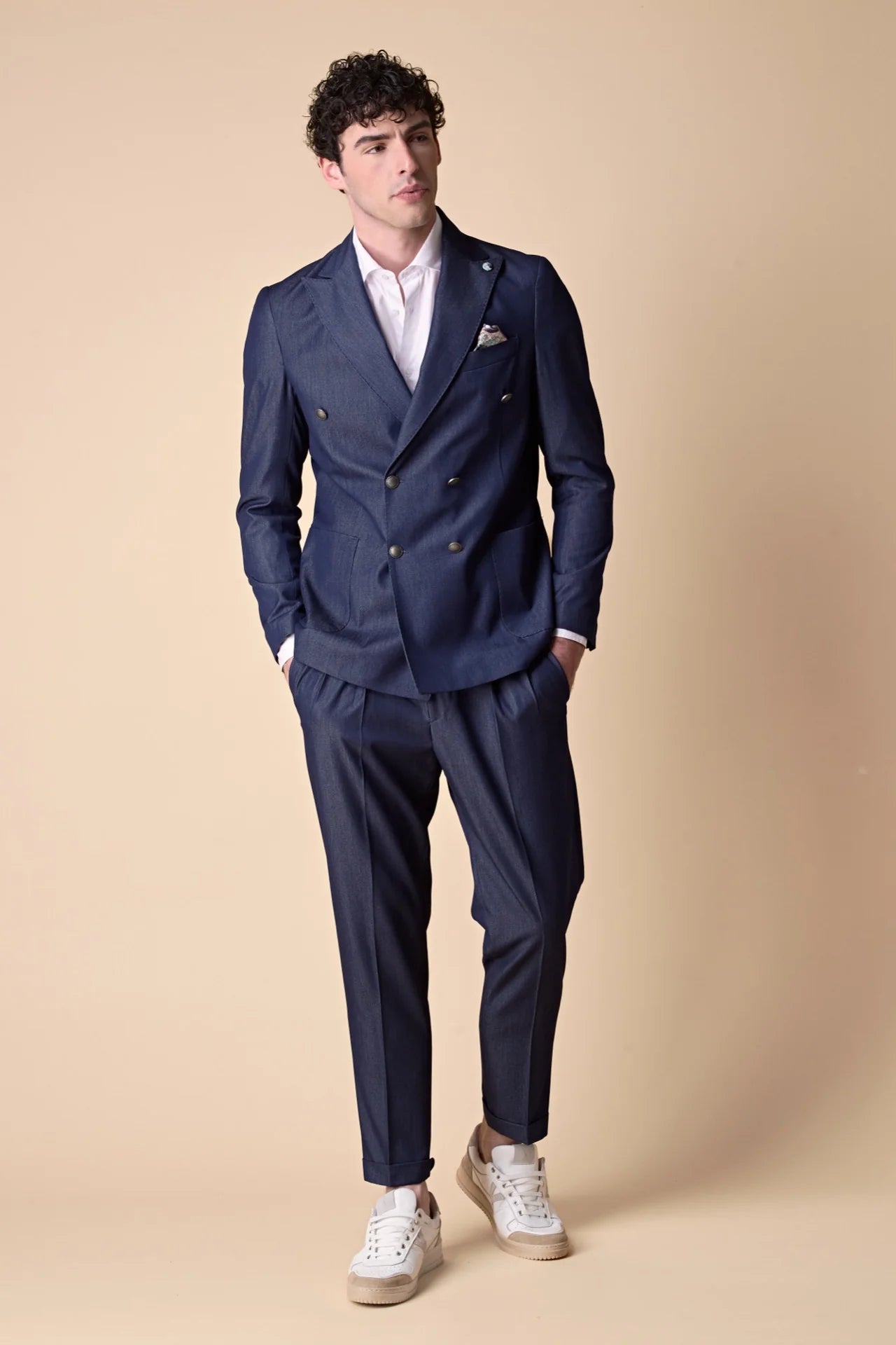 PANTALONE ALTA SARTORIA JEANS CON DOPPIA PENCE