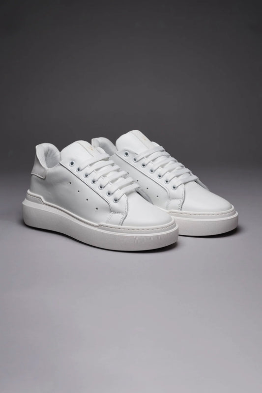 VEGA - SNEAKERS A SUOLA ALTA RETRO BIANCO