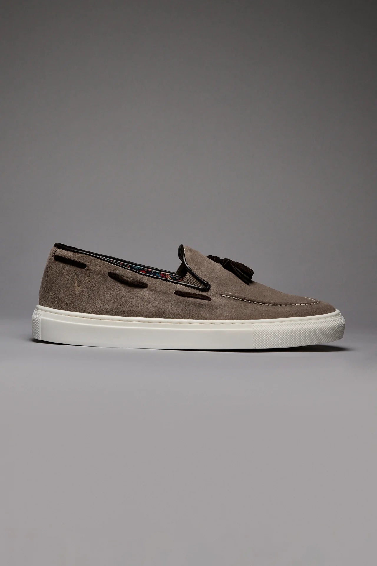 SANTORINI - MOCASSINO CON NAPPINE TORTORA