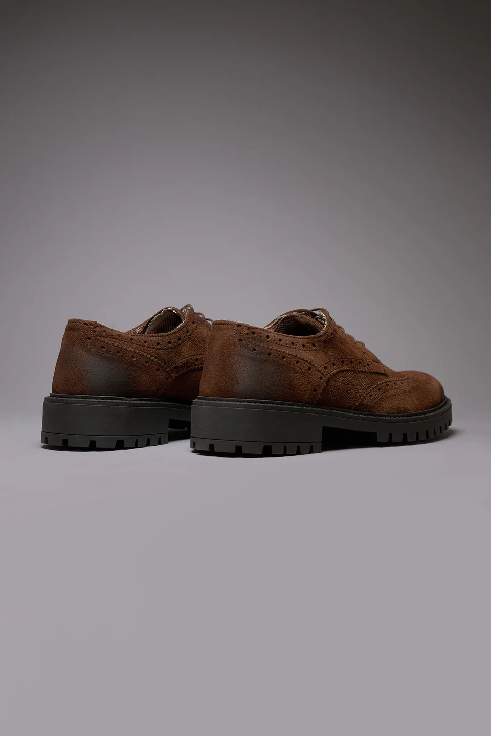 OXFORD - SCARPA DERBY SCAMOSCIATA MORO