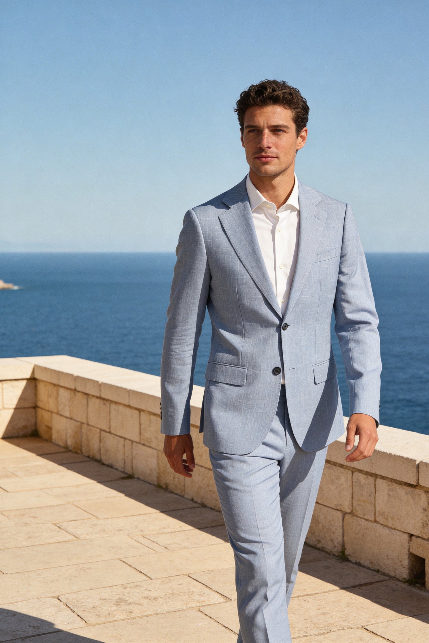 ABITO SARTORIALE DROP AZZURRO
